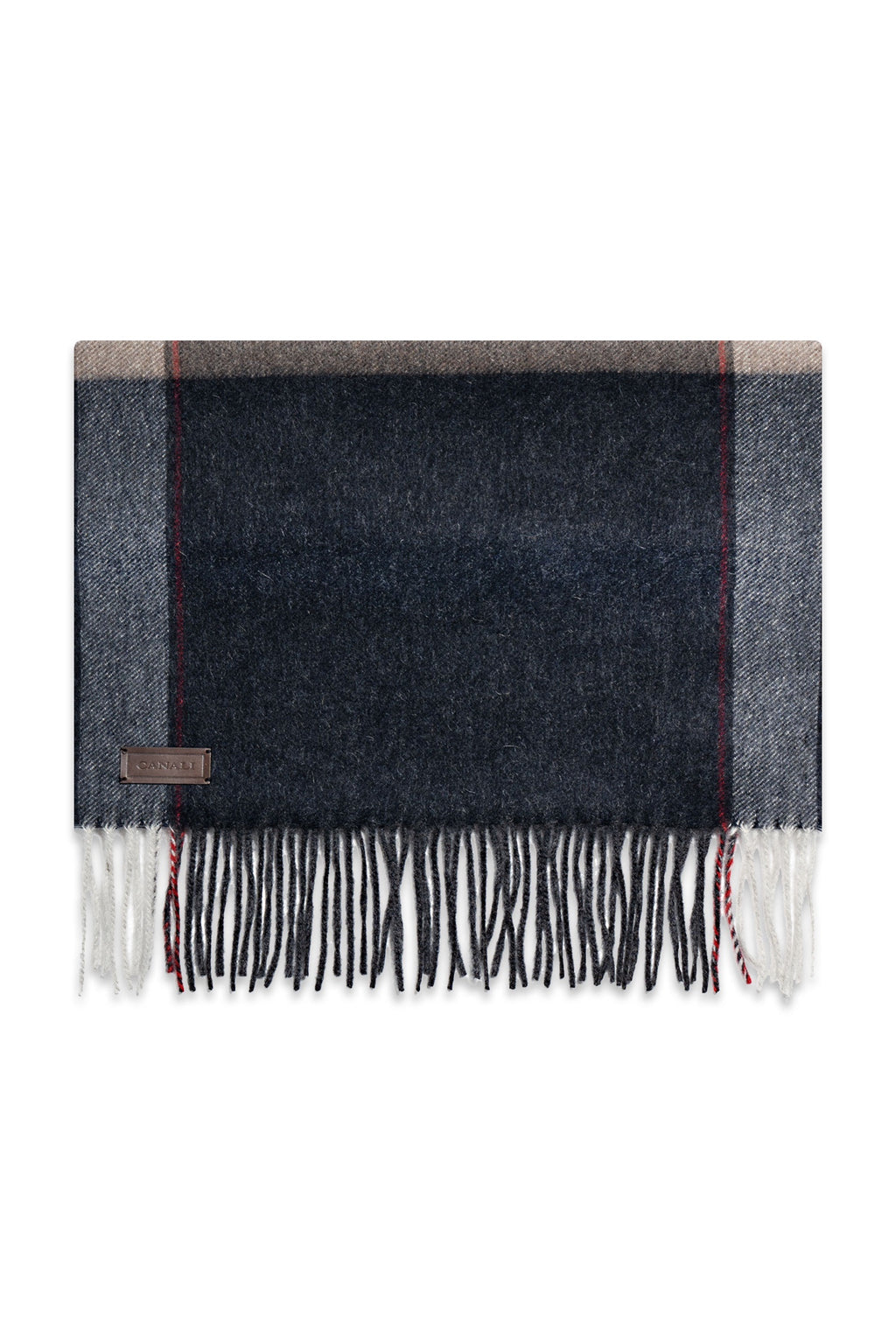 CANALI | Two-Colour Scarf | Blue