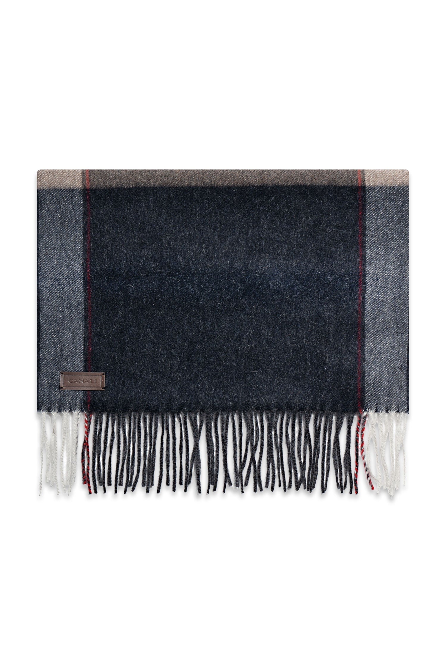 CANALI | Two-Colour Scarf | Blue