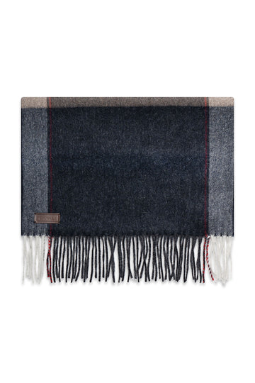 CANALI Blue Two Colour Scarf