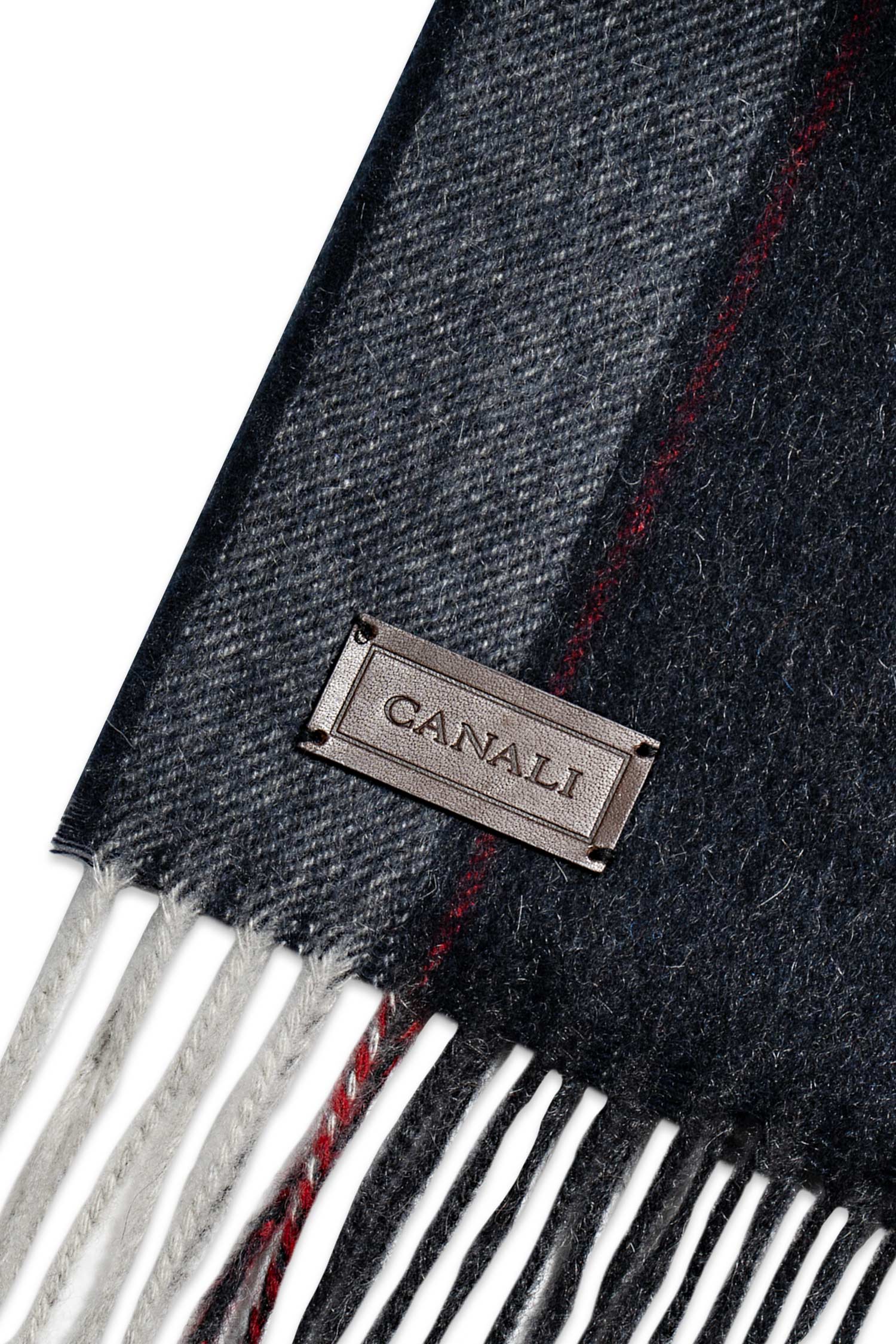 CANALI | Two-Colour Scarf | Blue
