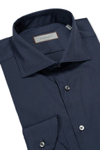 CANALI | Stretch Cotton Shirt | Navy