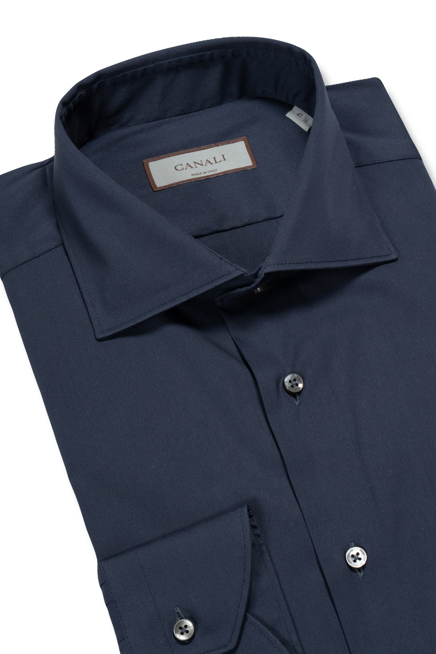 CANALI | Stretch Cotton Shirt | Navy