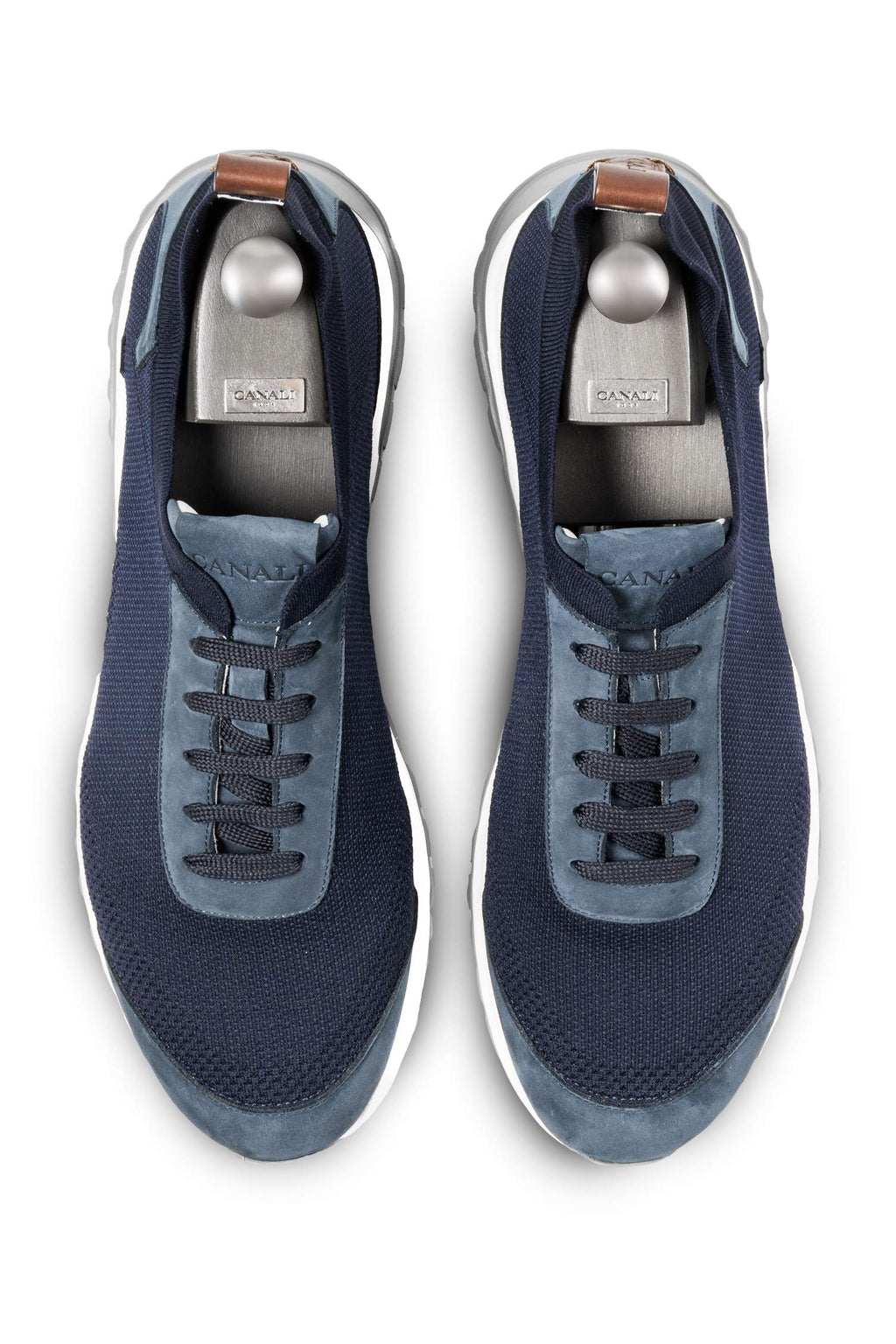 CANALI | Elasticated Suede Sneaker | Navy