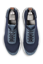 CANALI | Elasticated Suede Sneaker | Navy