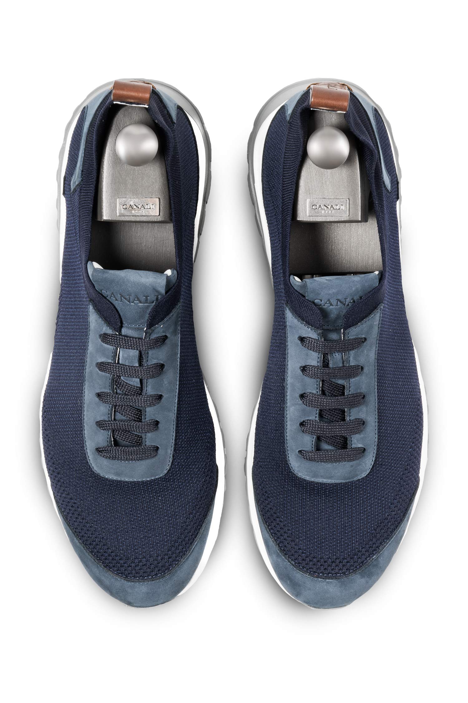 CANALI | Elasticated Suede Sneaker | Navy