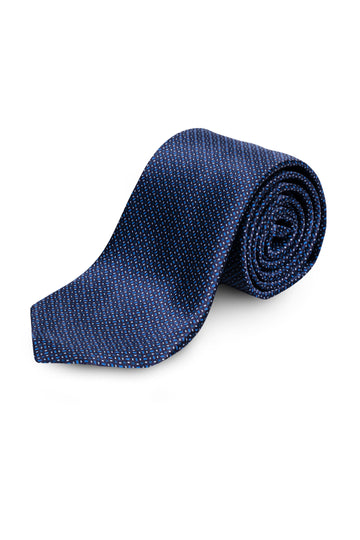 CANALI Navy Tiny Flecked Patterned Tie