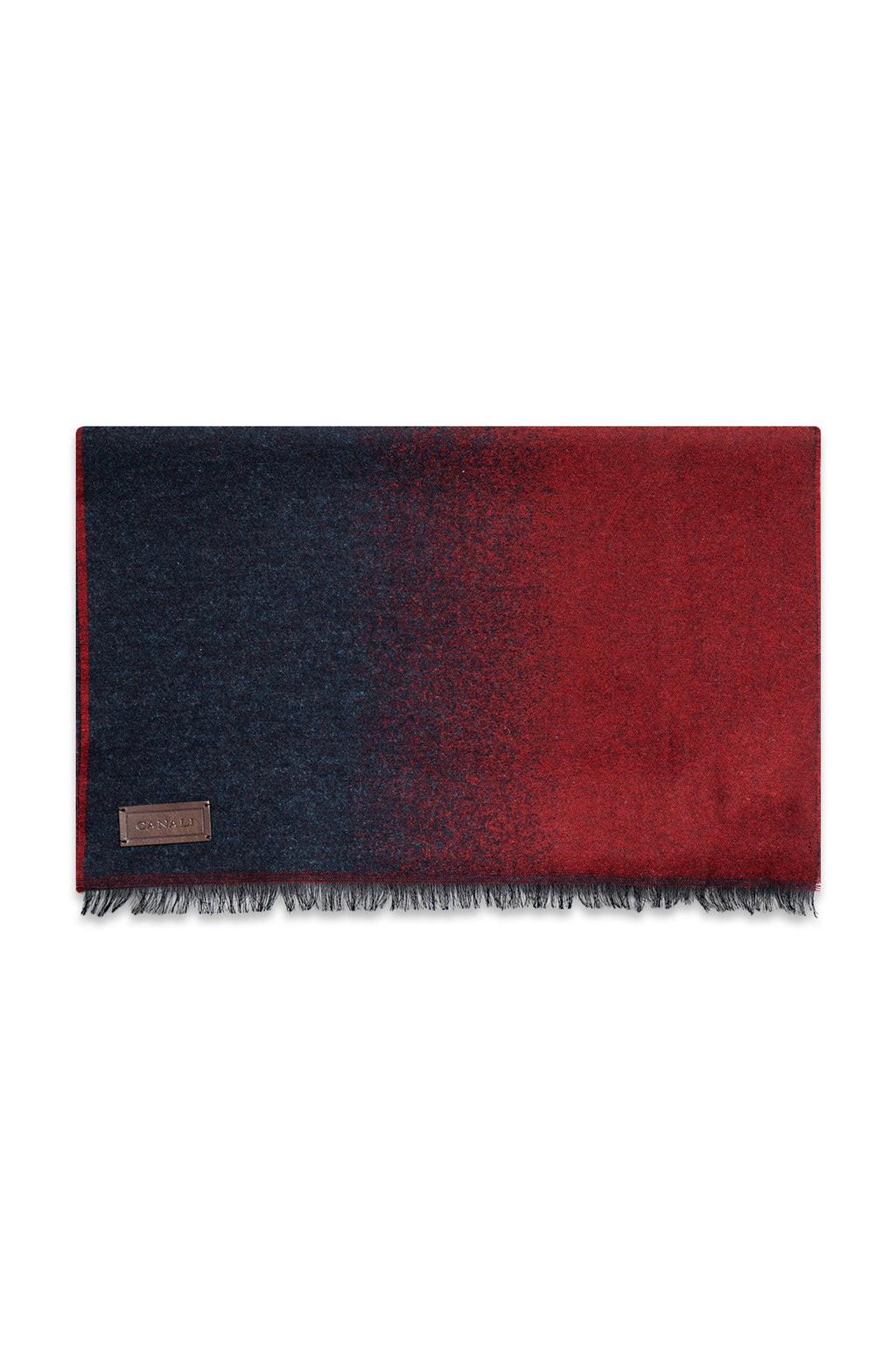 CANALI | Ombre Scarf | Red & Navy