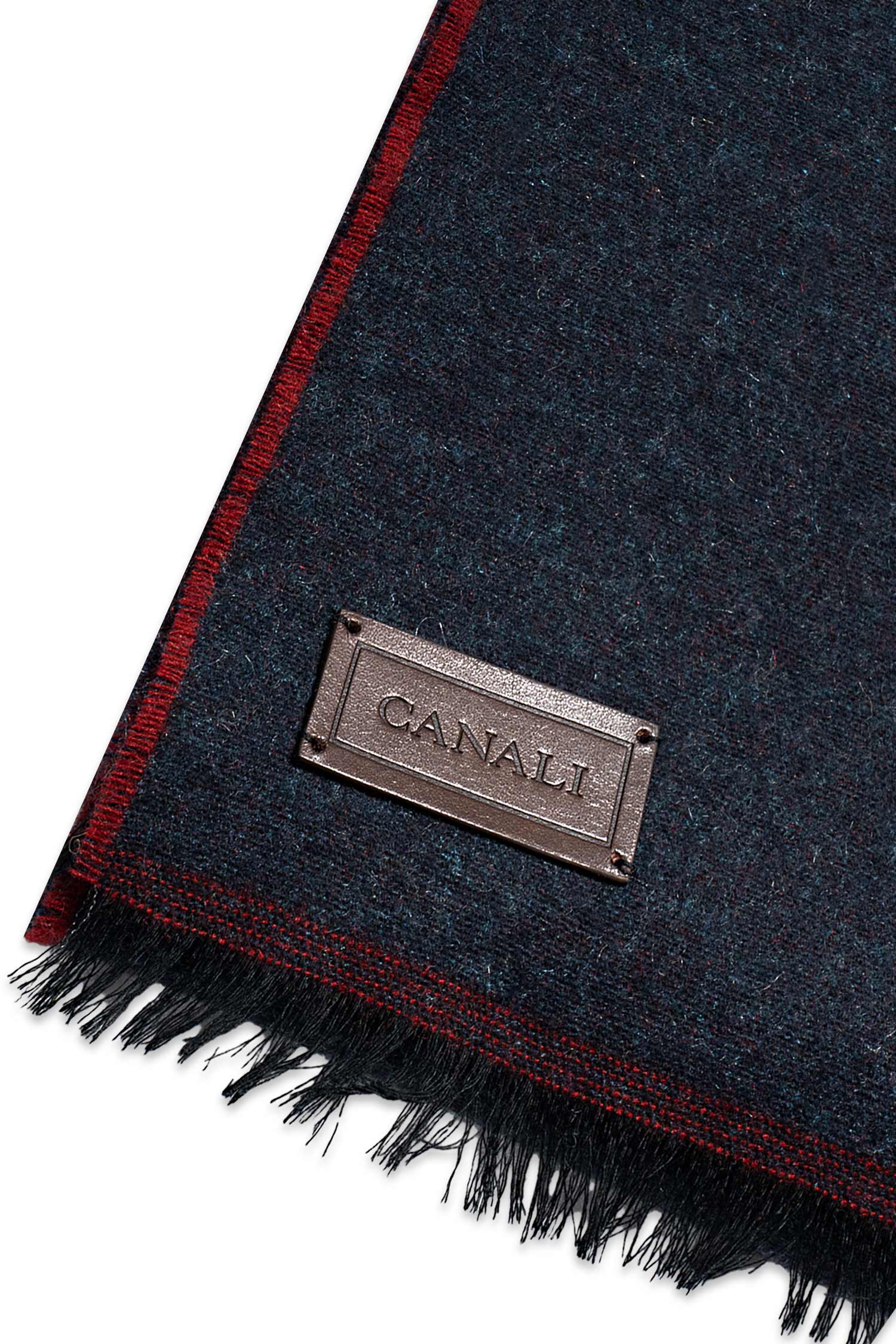 CANALI | Ombre Scarf | Red & Navy
