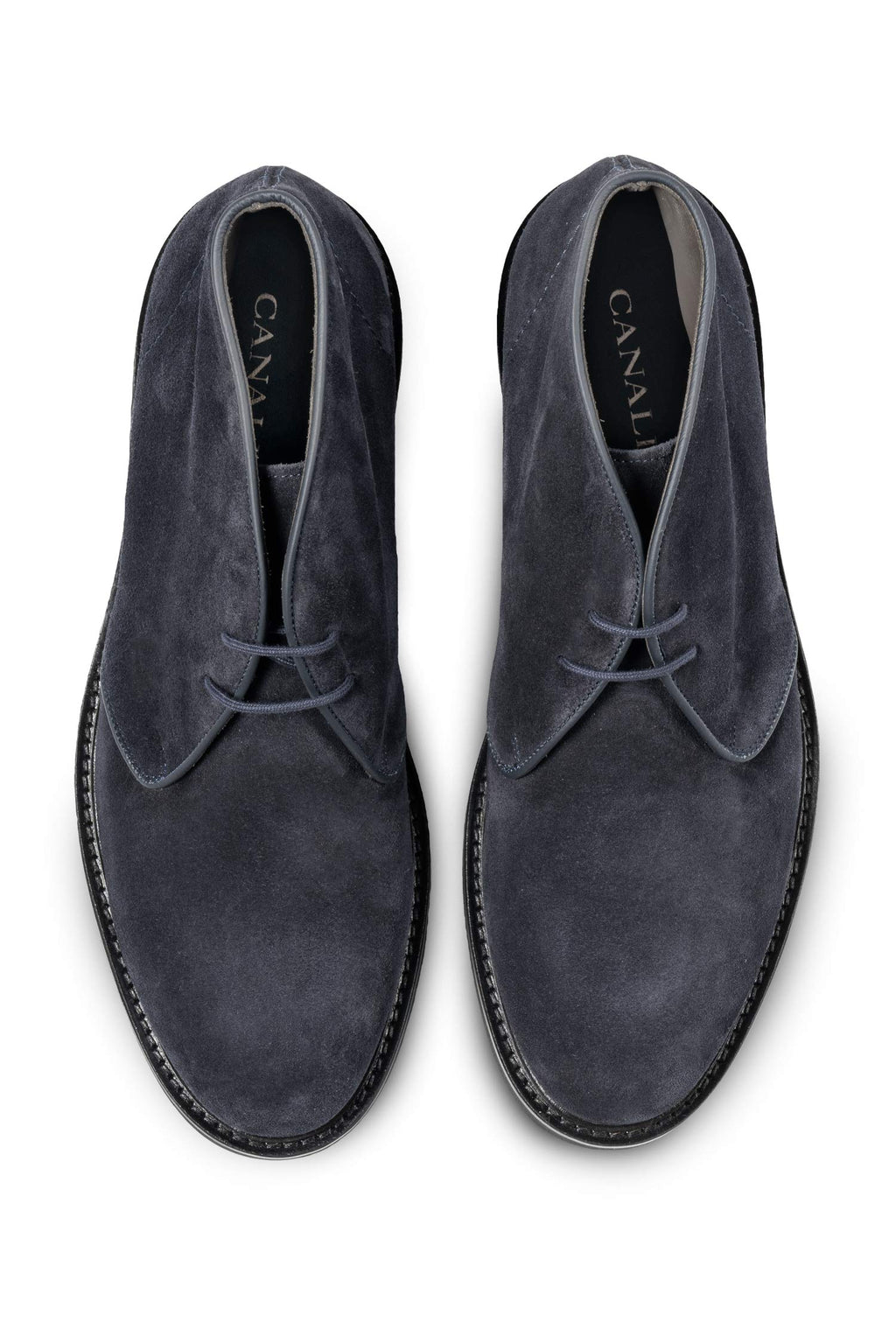 CANALI | Suede Boot With Rubber Sole | Navy