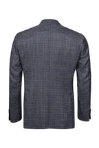 CANALI | Neat Check Jacket | Navy & Chocolate
