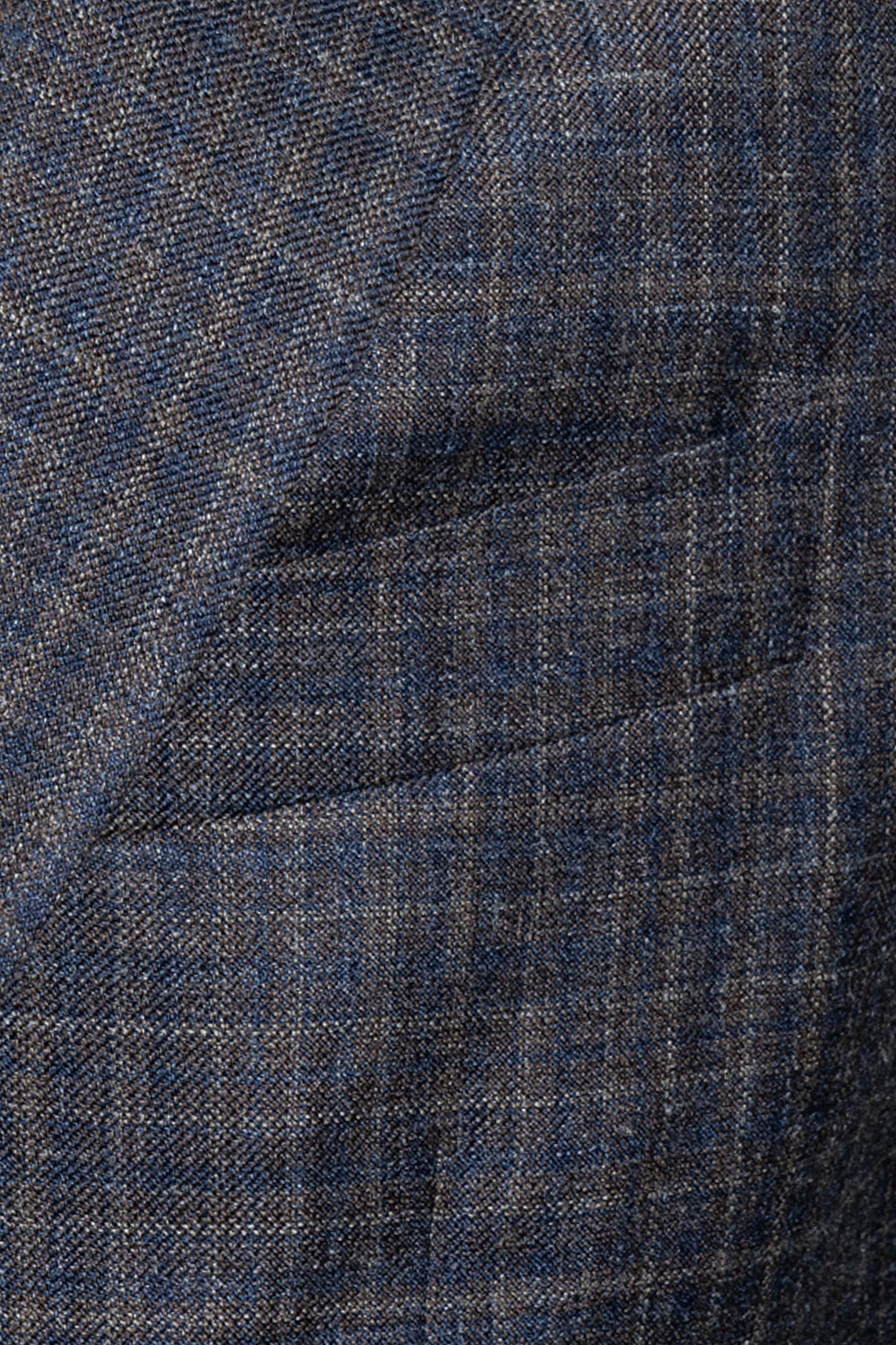 CANALI | Neat Check Jacket | Navy & Chocolate
