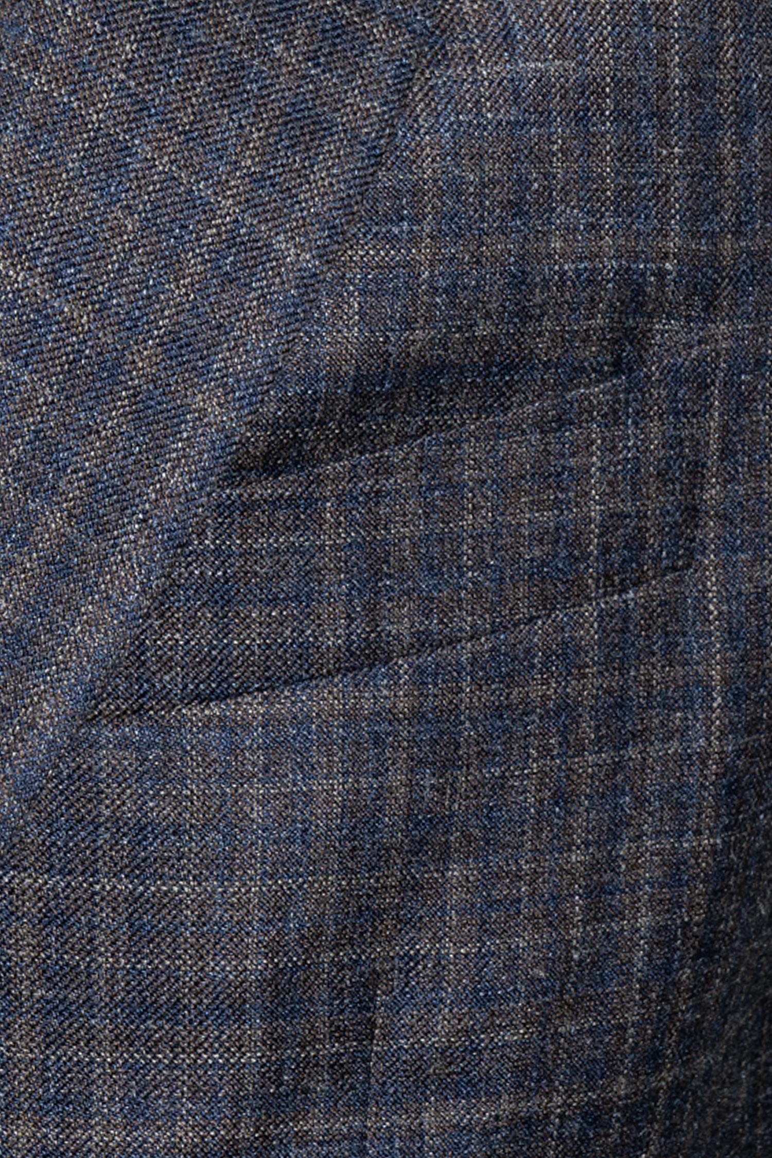 CANALI | Neat Check Jacket | Navy & Chocolate