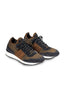 BRIONI | Elasticated Sneaker | Brown & Navy