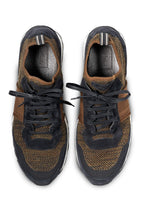 BRIONI | Elasticated Sneaker | Brown & Navy