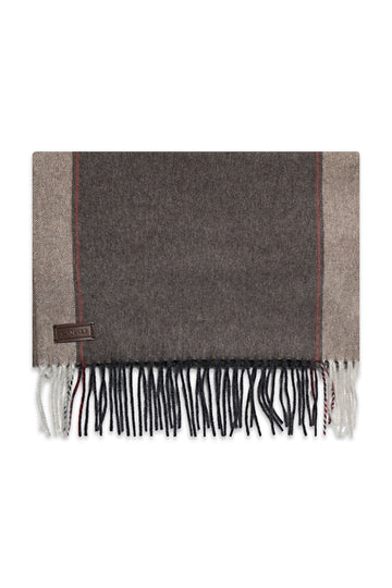 CANALI Olive Two Colour Scarf