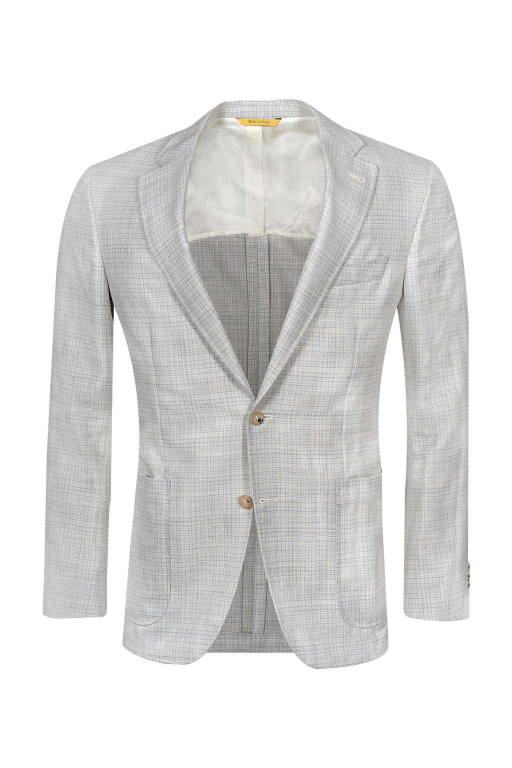 CANALI | Unlined Kei Check Jacket | Cream