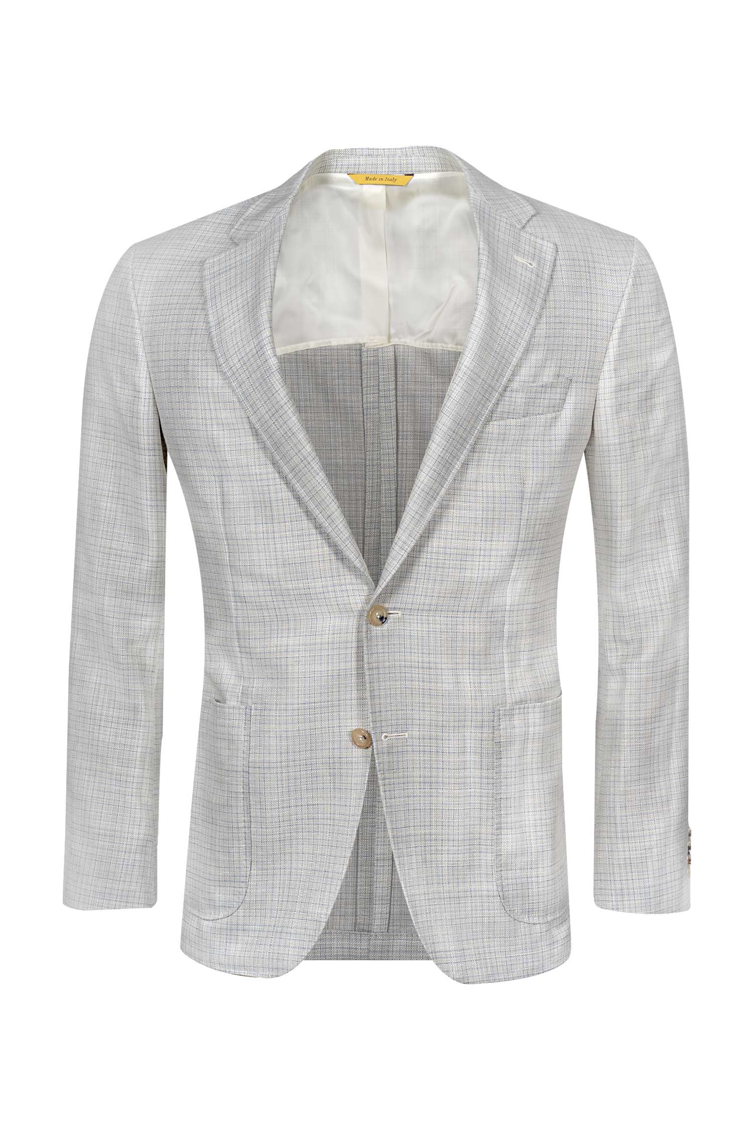 CANALI | Unlined Kei Check Jacket | Cream