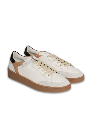 CANALI White Suede & Leather Sneaker