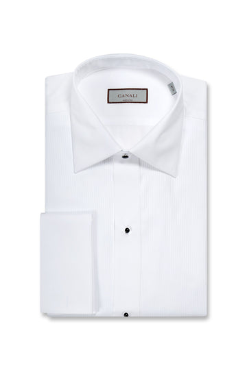 CANALI White Dinner Shirt With Studs