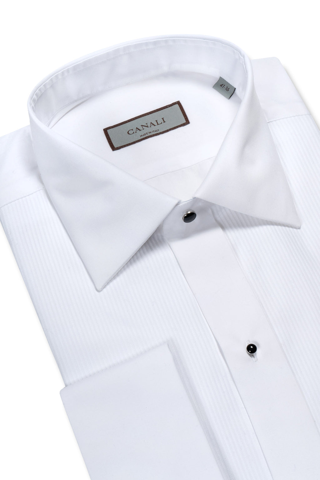 CANALI | Dinner Shirt With Studs | White
