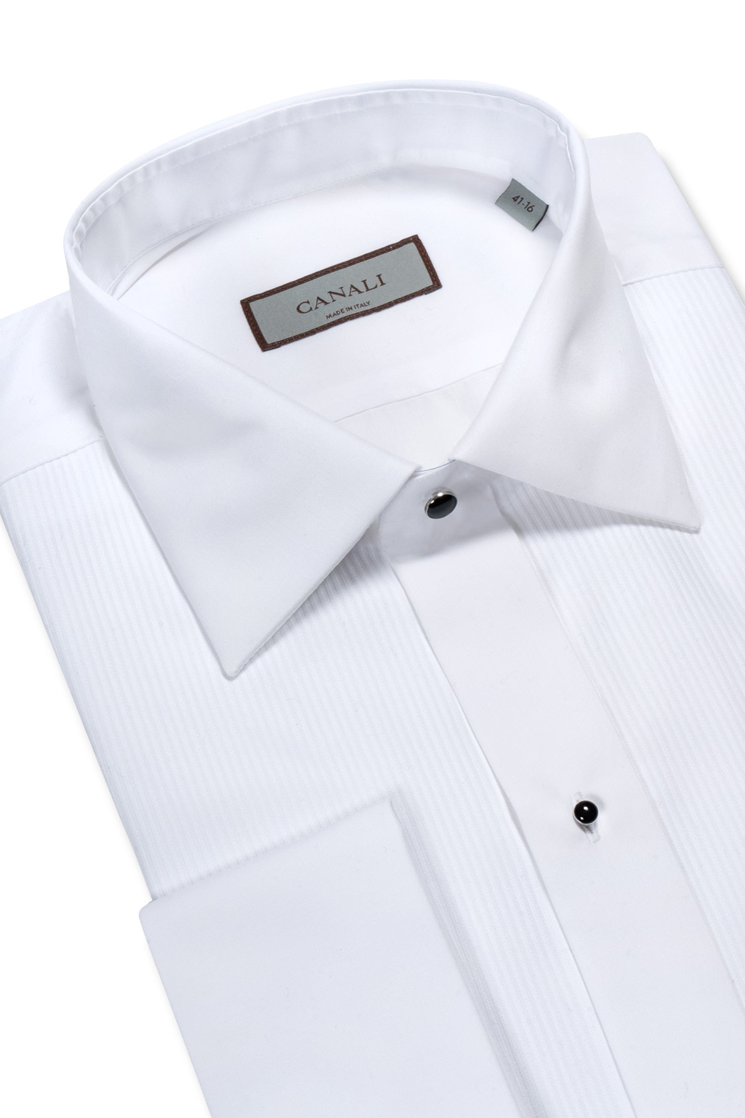 CANALI | Dinner Shirt With Studs | White