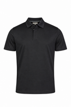 CANALI | Polo With Ribbed Trim On Placket | Black