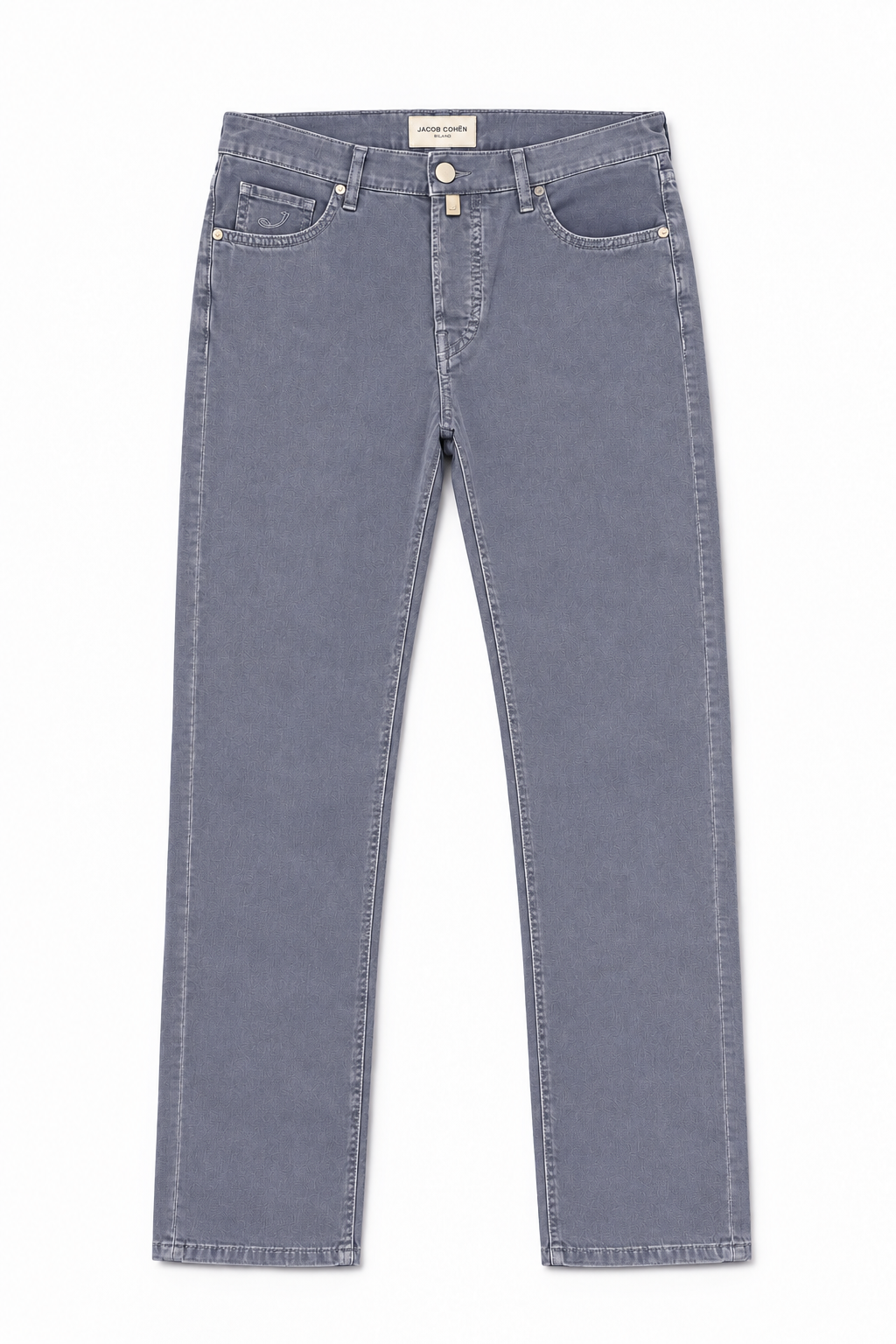 JACOB COHEN | Edo Lightweight Twill Trousers | Mid-Blue