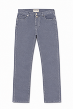 JACOB COHEN | Edo Lightweight Twill Trousers | Mid-Blue