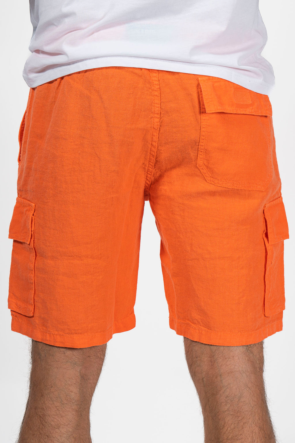 VILEBREQUIN | Linen Pull-On Shorts | Orange