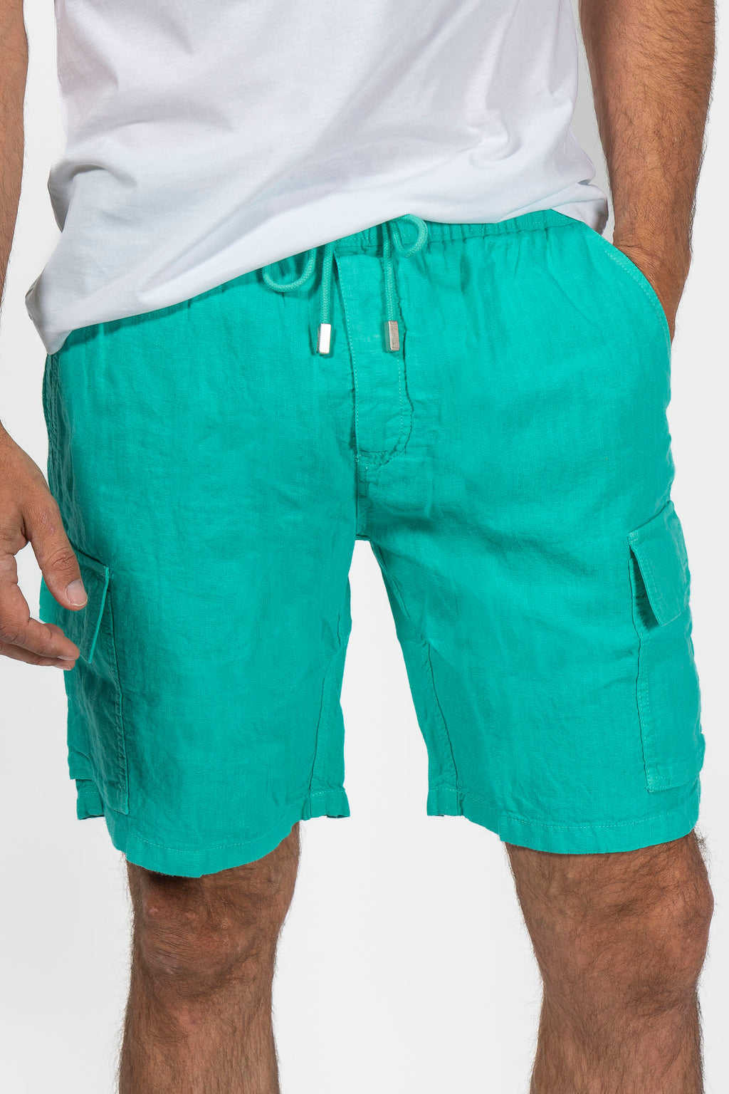VILEBREQUIN | Linen Pull-On Shorts | Green