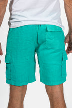 VILEBREQUIN | Linen Pull-On Shorts | Green