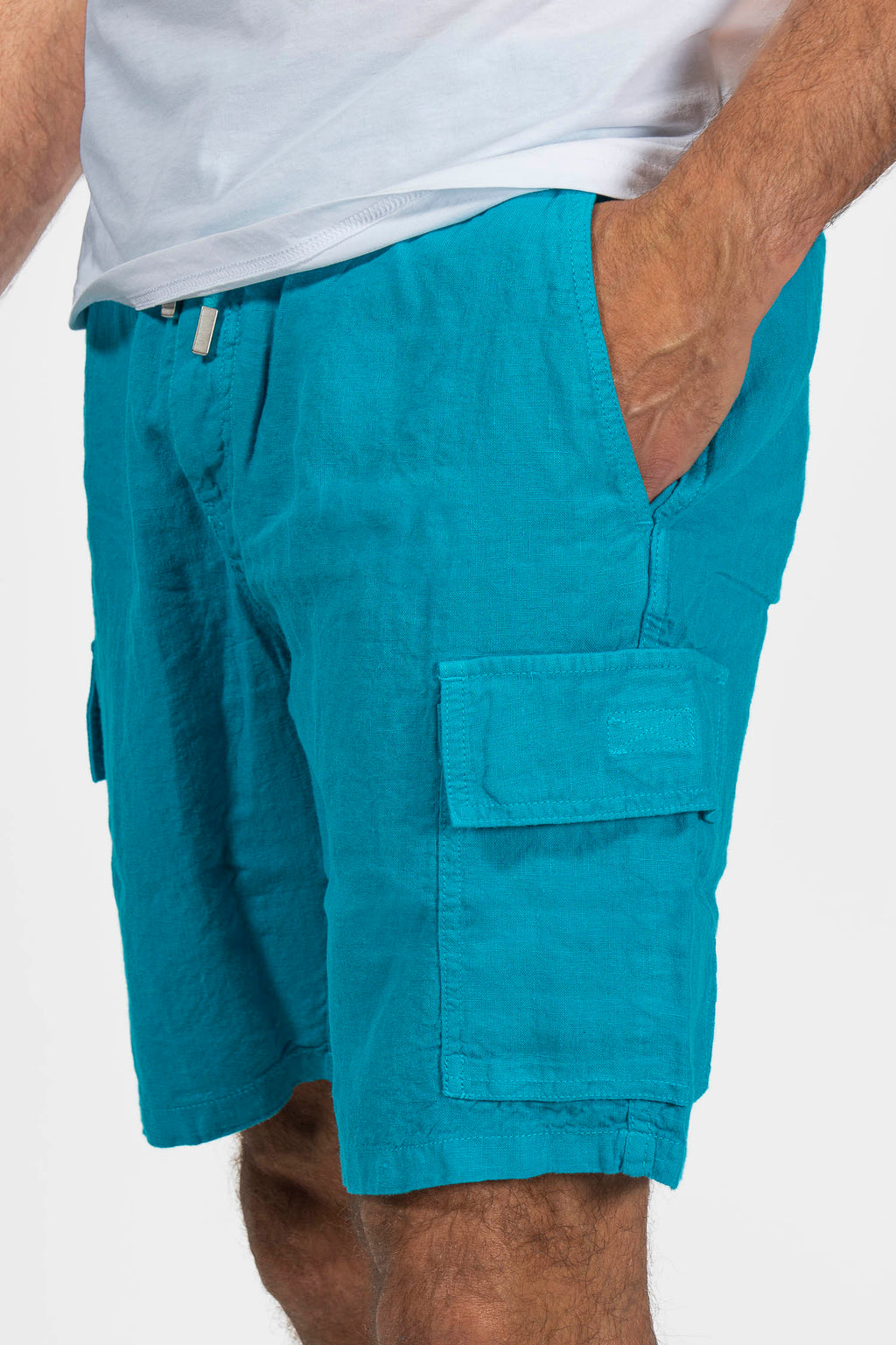 VILEBREQUIN | Linen Pull-On Shorts | Teal