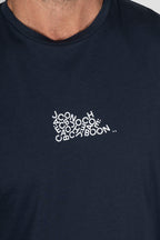 JACOB COHEN | Jumbled Logo T-Shirt | Navy