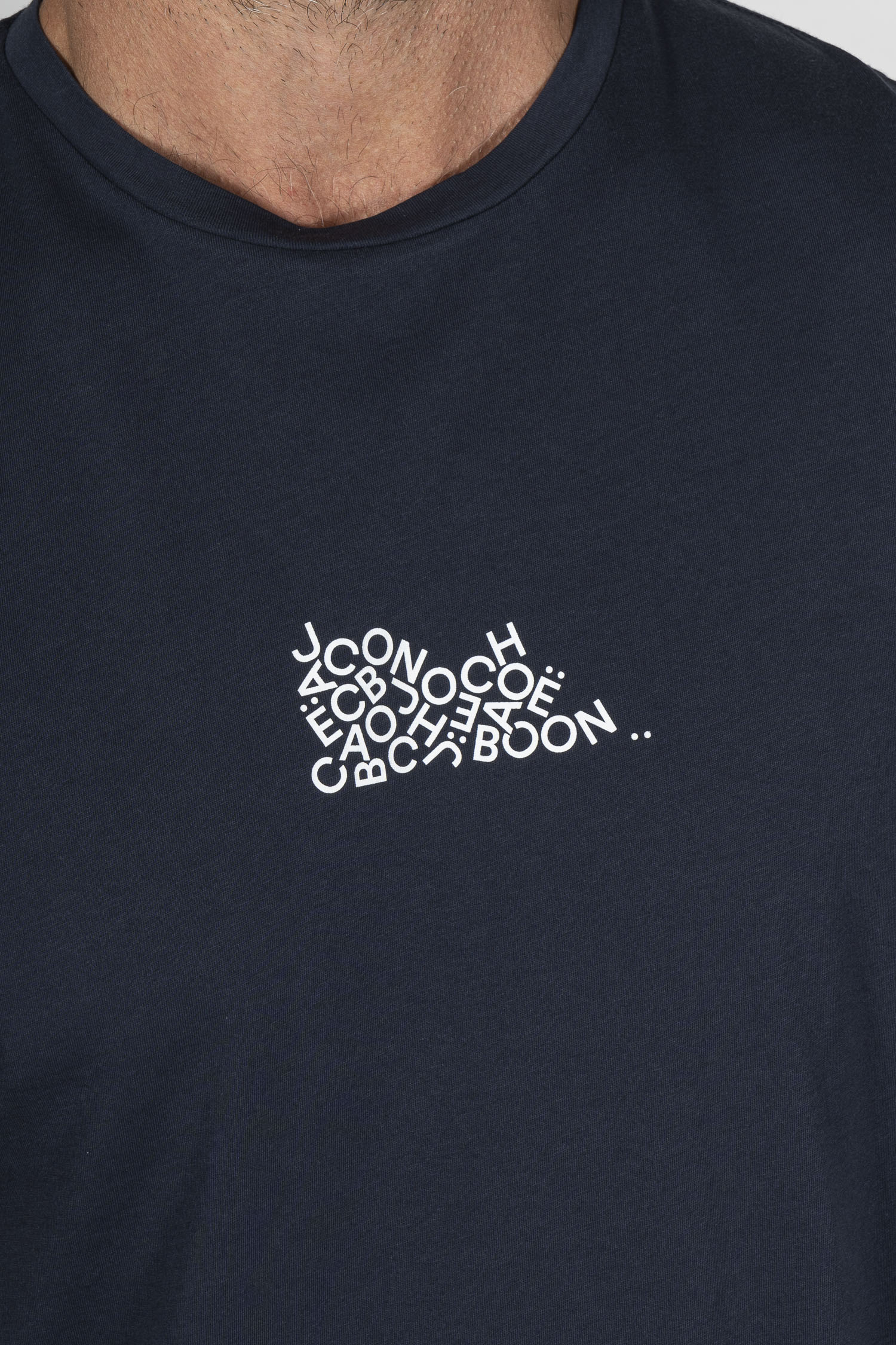 JACOB COHEN | Jumbled Logo T-Shirt | Navy