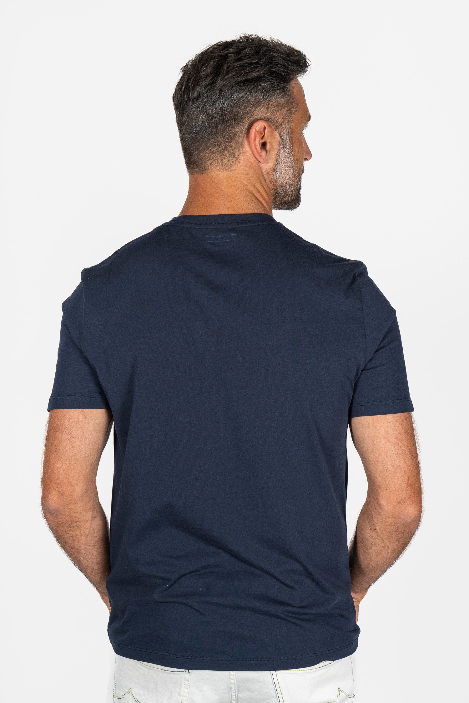 JACOB COHEN | Jumbled Logo T-Shirt | Navy