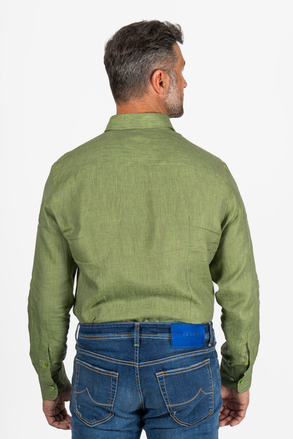 ETRO | Linen Shirt With Pegasus Logo | Green