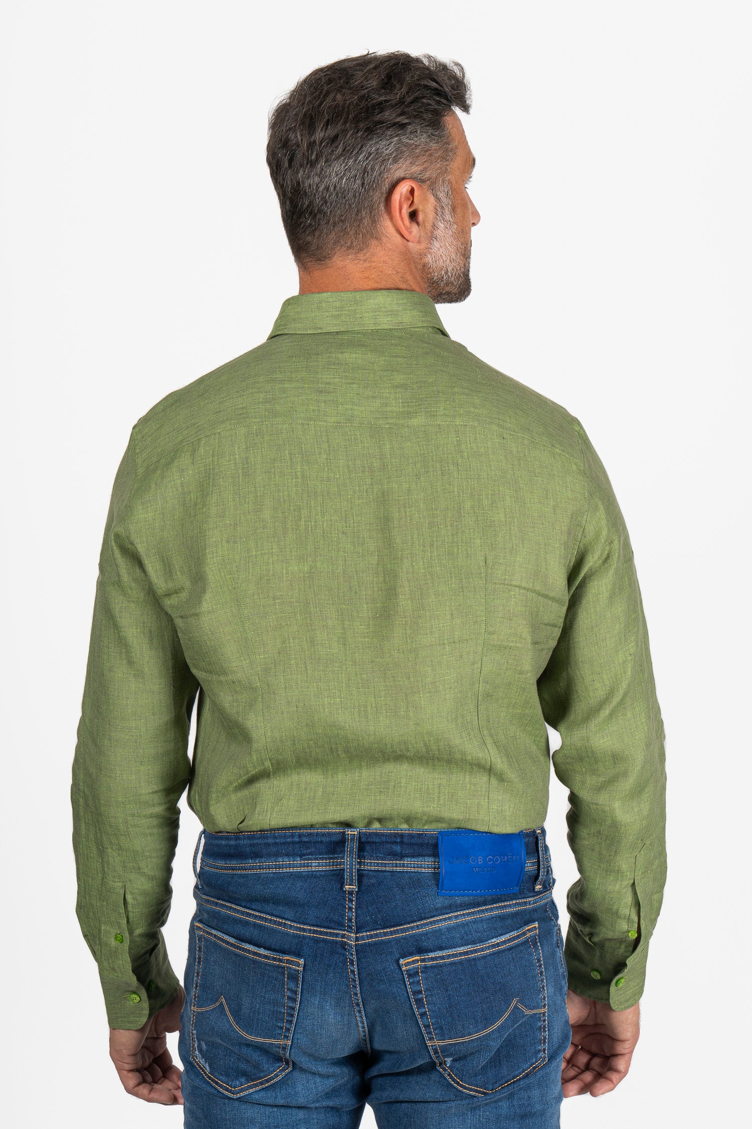 ETRO | Linen Shirt With Pegasus Logo | Green