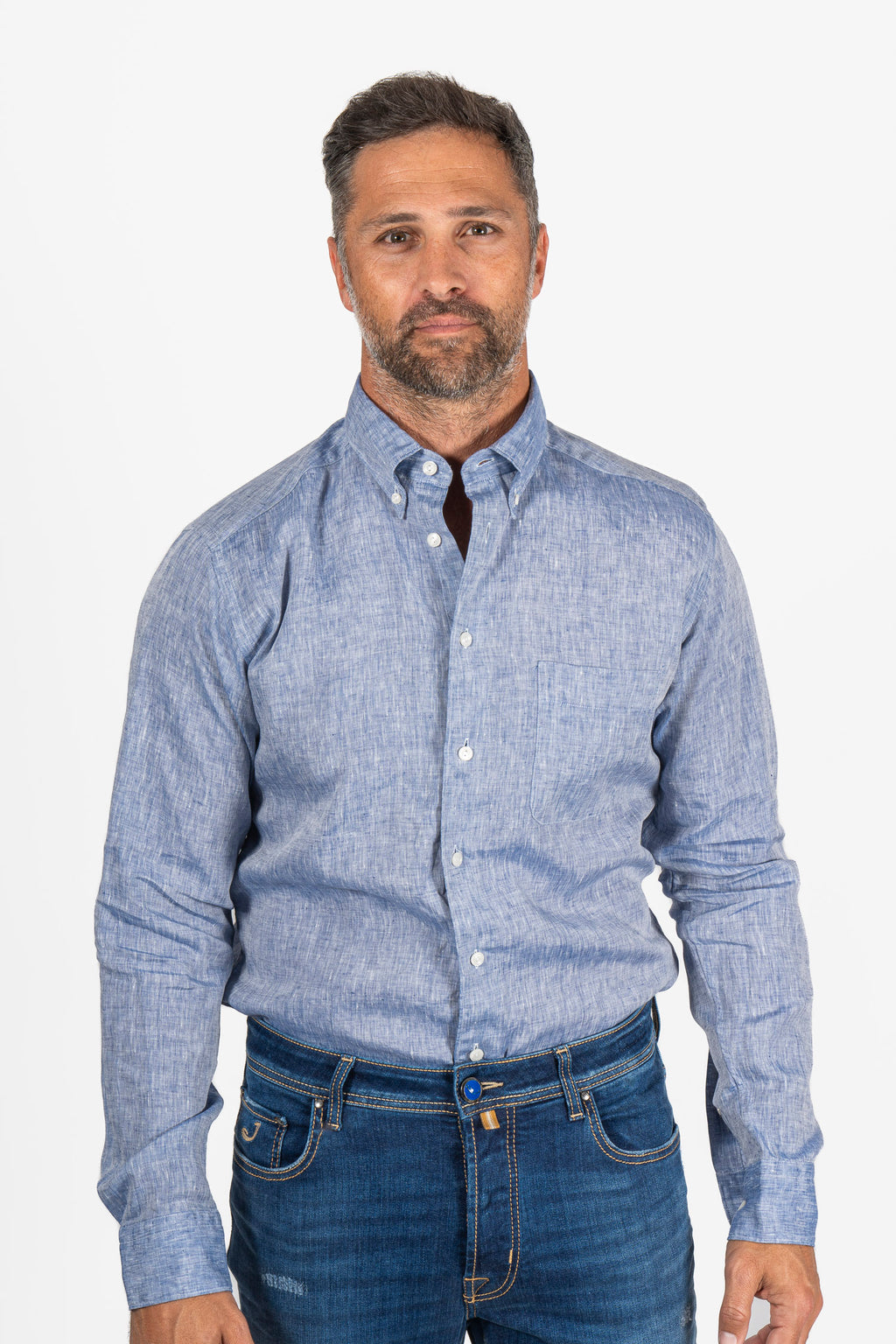 ETON | Linen Shirt | Blue