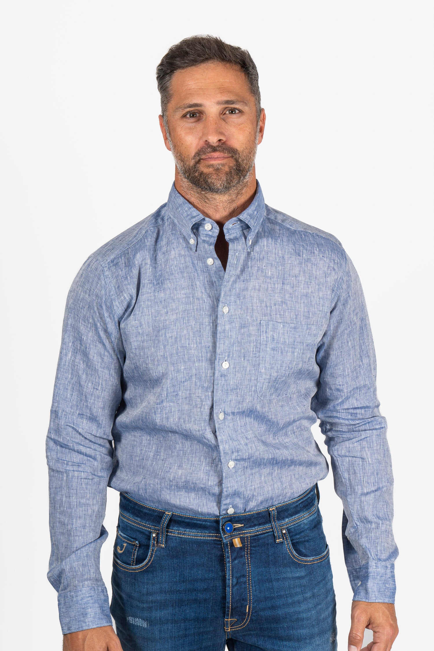 ETON | Linen Shirt | Blue