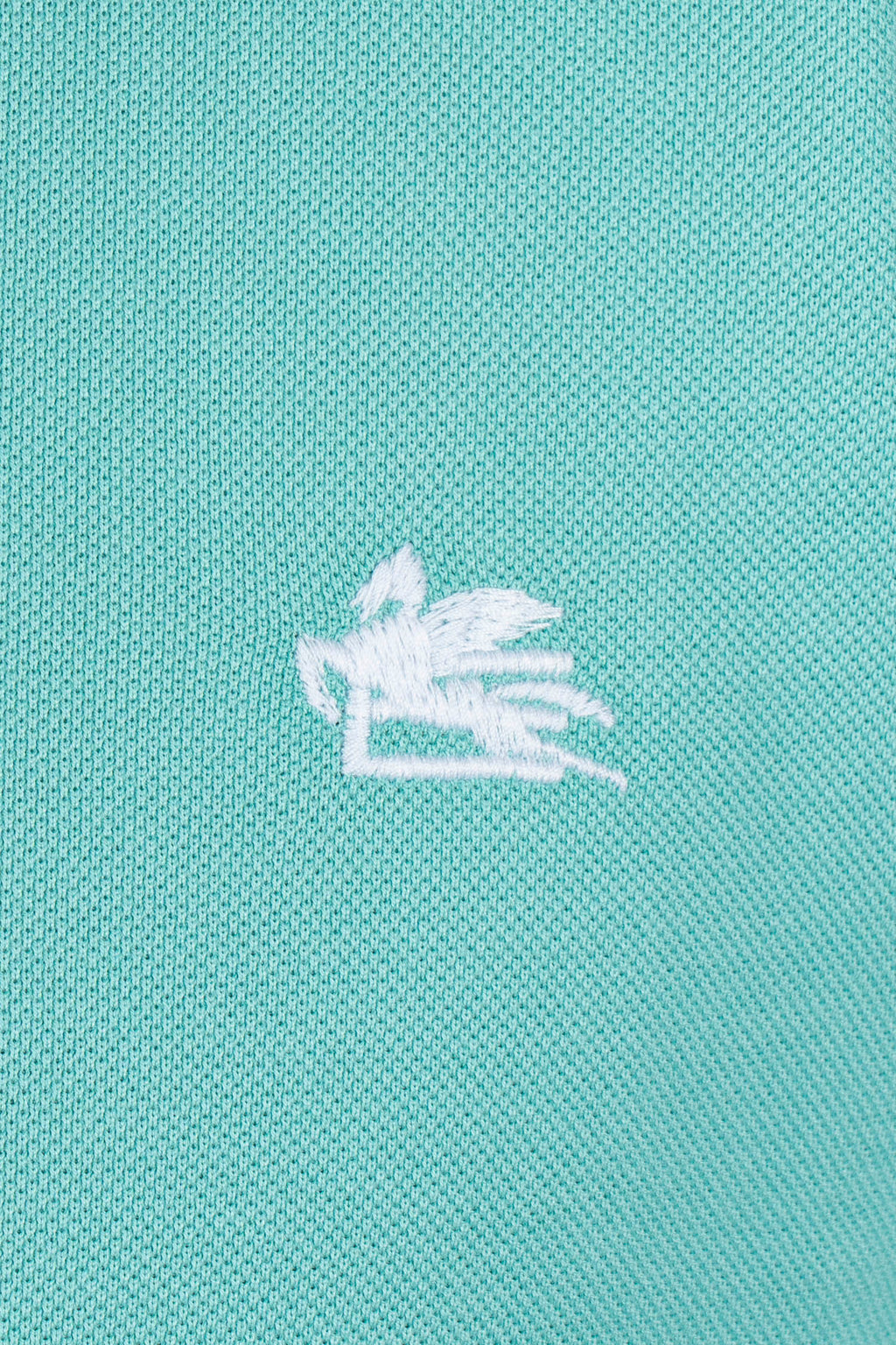 ETRO | Polo With Inner Contrast | Seafoam