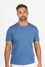 FEDELI | Soft Cotton T-Shirt | Blue