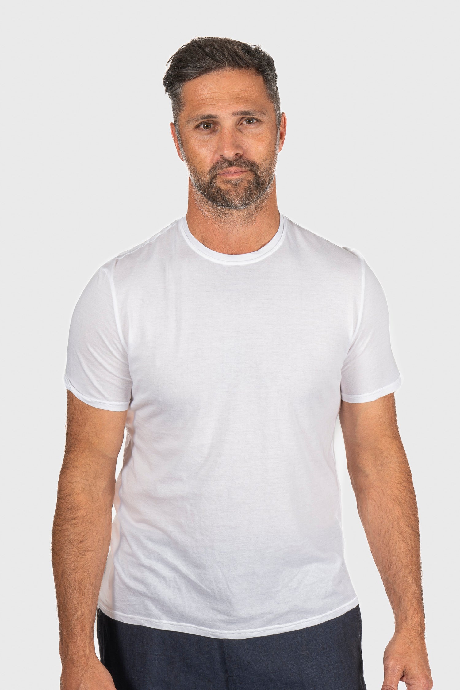 FEDELI | Soft Cotton T-Shirt | White
