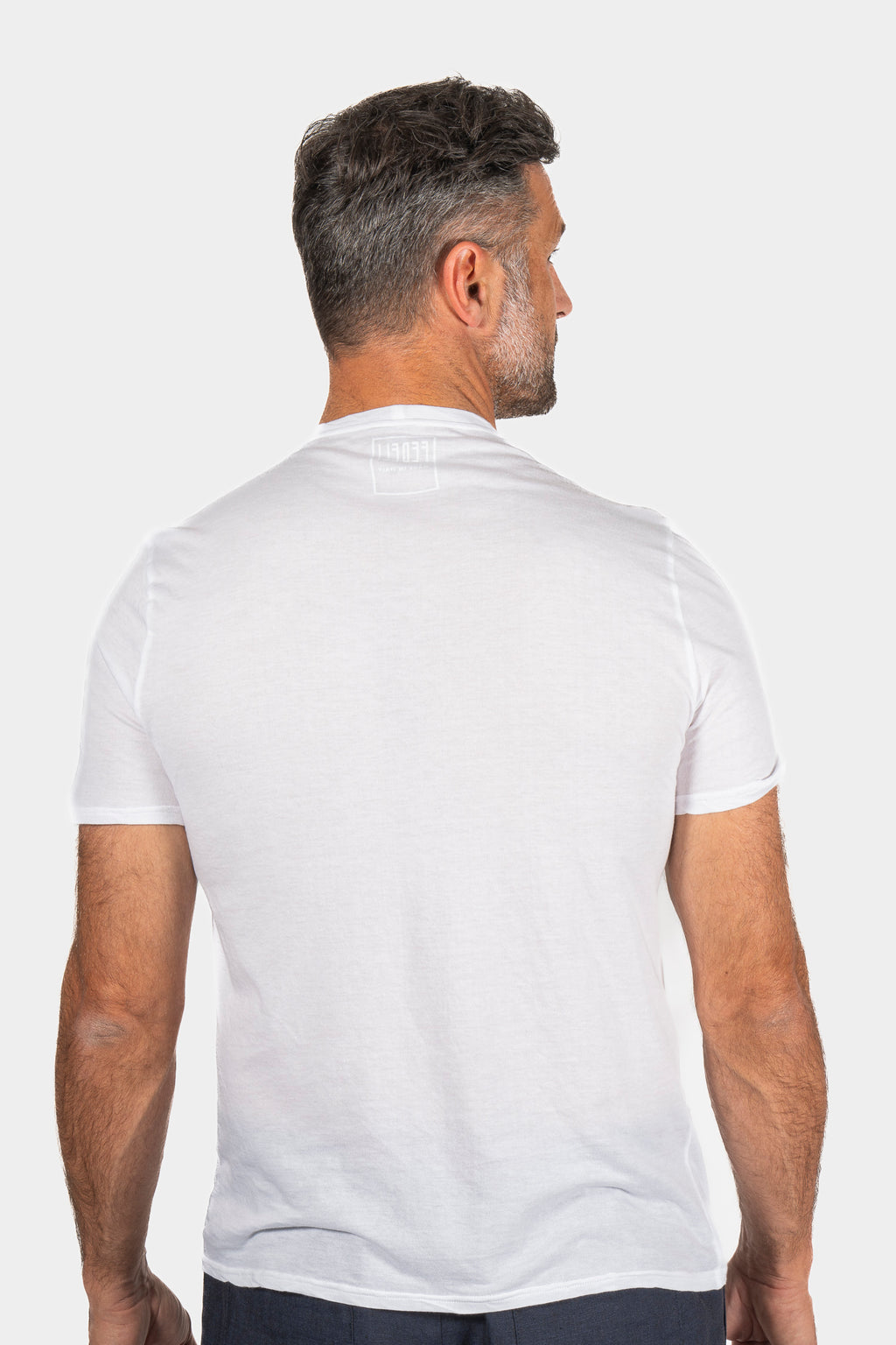 FEDELI | Soft Cotton T-Shirt | White
