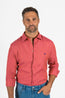 ETRO | Linen Shirt With Pegasus Logo | Red & Purple