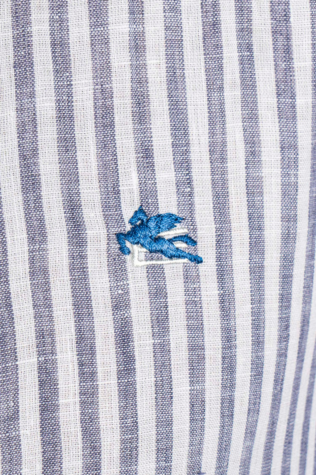 ETRO | Striped Linen Shirt | Blue