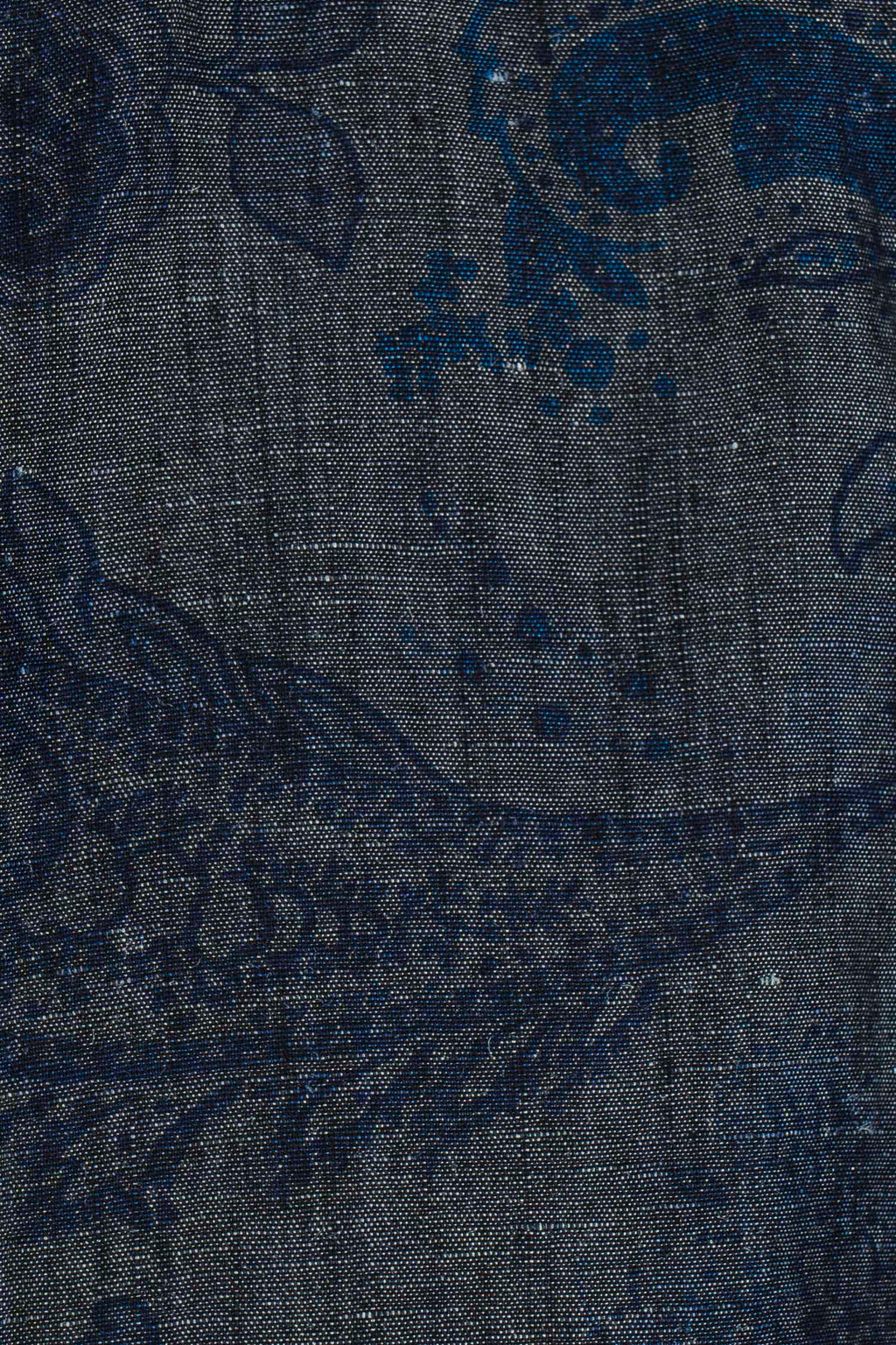 ETRO | Floral Chambray Shirt | Blue Black