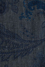 ETRO | Floral Chambray Shirt | Blue Black