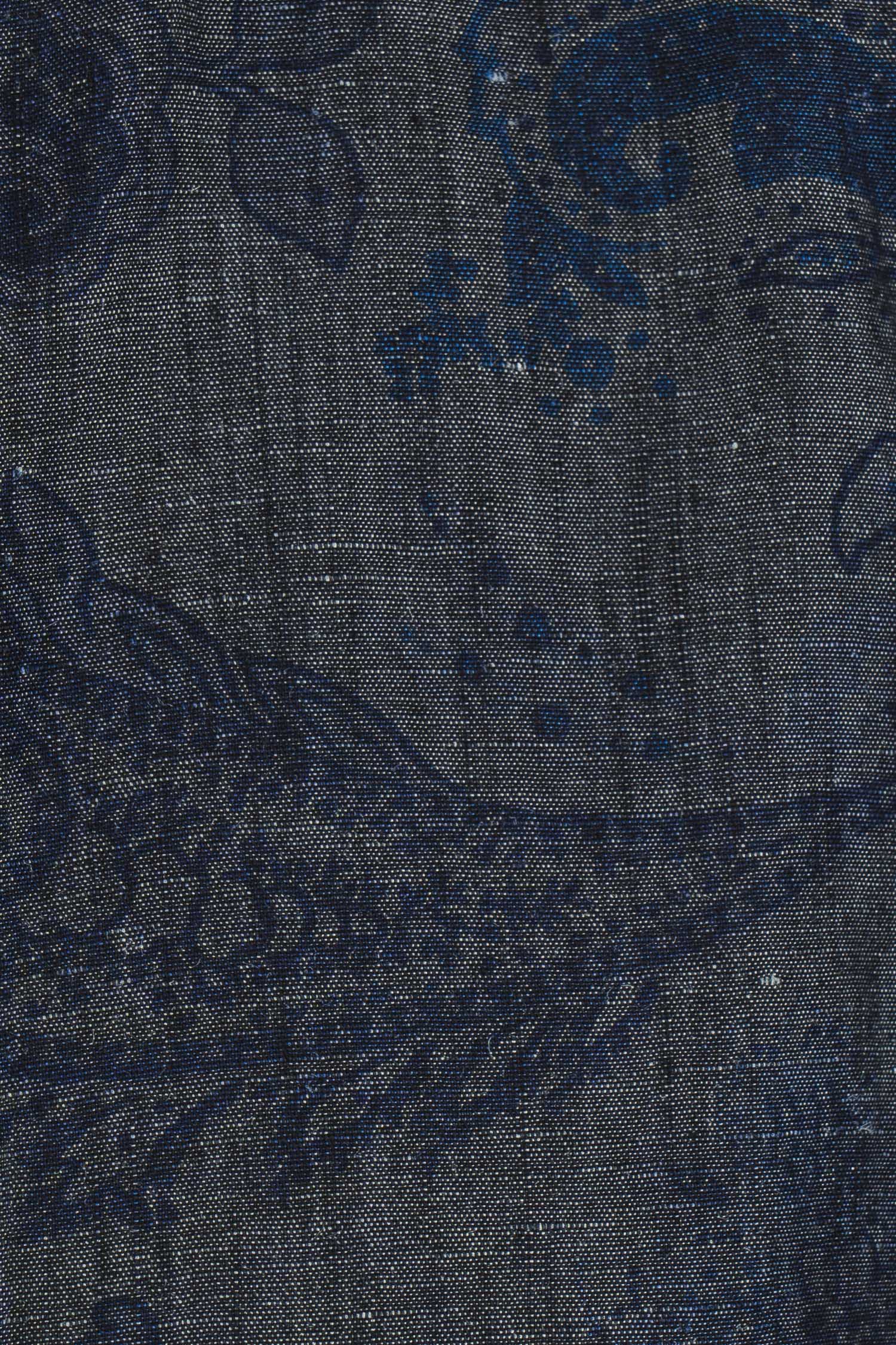 ETRO | Floral Chambray Shirt | Blue Black