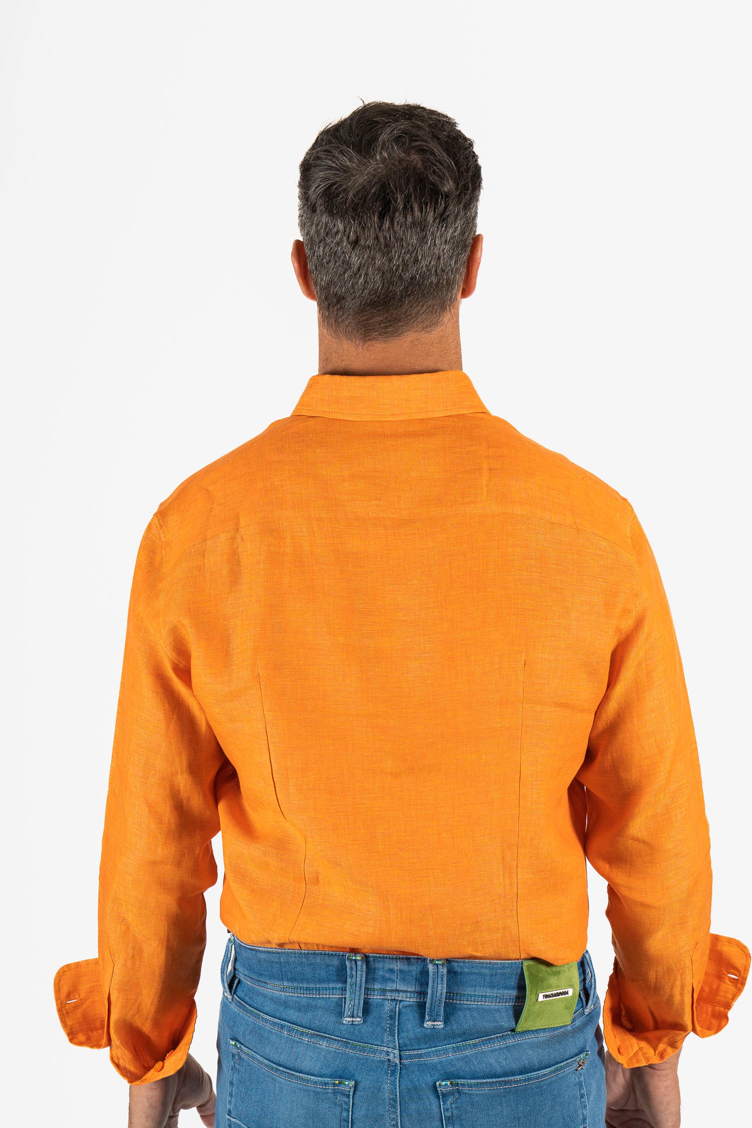 ETRO | Linen Shirt With Pegasus Logo | Orange
