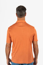 FEDELI | Soft Cotton Polo | Burnt Orange